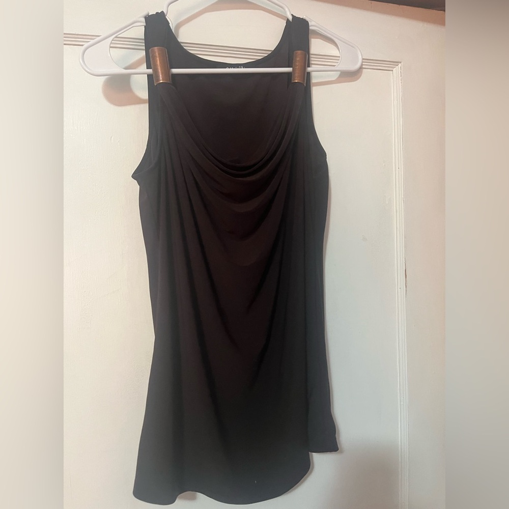 Chaus Blouse; Size:Large; Color: Brown